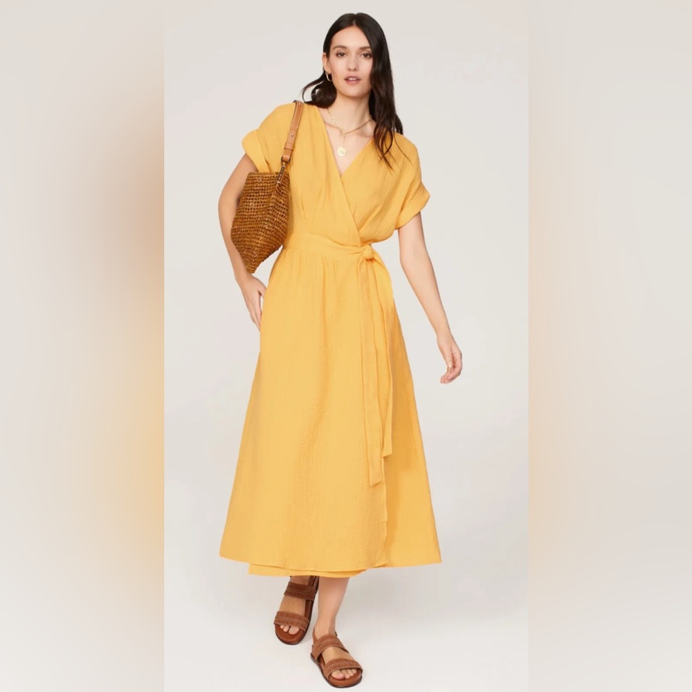 Marine Layer Golden Midi Dress